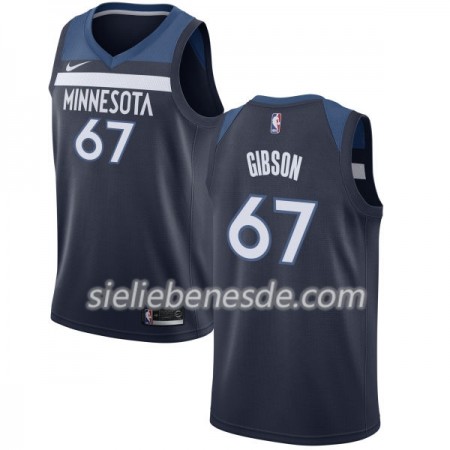 Herren NBA Minnesota Timberwolves Trikot Taj Gibson 67 Nike 2017-18 marineblau Swingman